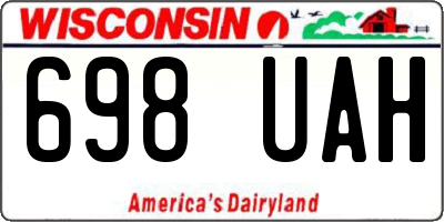 WI license plate 698UAH