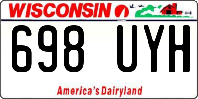 WI license plate 698UYH