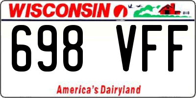 WI license plate 698VFF
