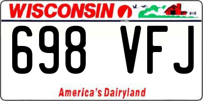 WI license plate 698VFJ