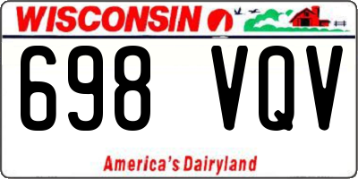 WI license plate 698VQV
