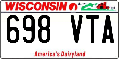 WI license plate 698VTA