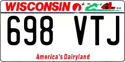 WI license plate 698VTJ
