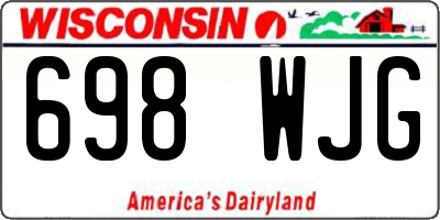 WI license plate 698WJG
