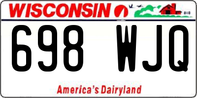 WI license plate 698WJQ