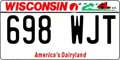 WI license plate 698WJT