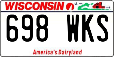 WI license plate 698WKS
