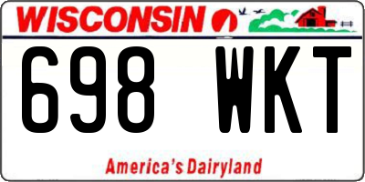 WI license plate 698WKT