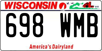 WI license plate 698WMB