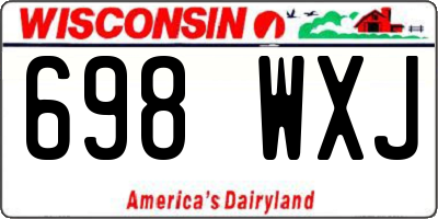 WI license plate 698WXJ