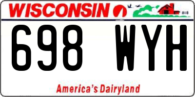 WI license plate 698WYH
