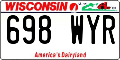 WI license plate 698WYR