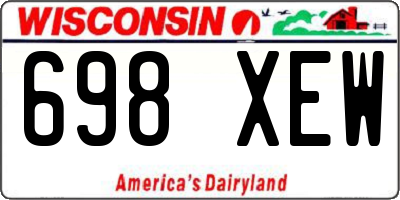 WI license plate 698XEW