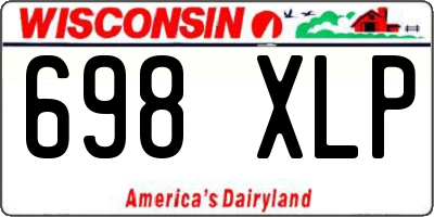 WI license plate 698XLP