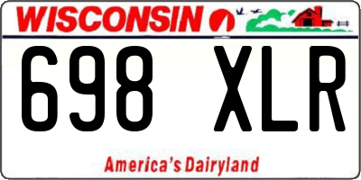 WI license plate 698XLR