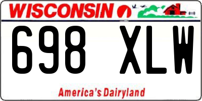 WI license plate 698XLW