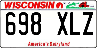 WI license plate 698XLZ