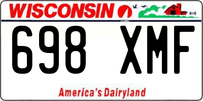 WI license plate 698XMF
