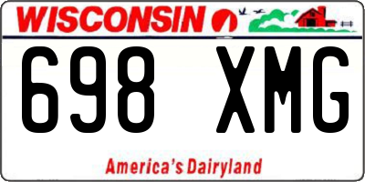 WI license plate 698XMG