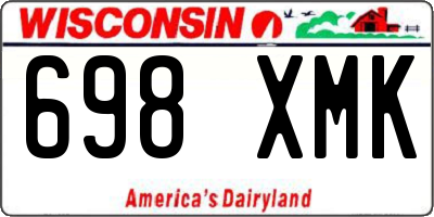 WI license plate 698XMK