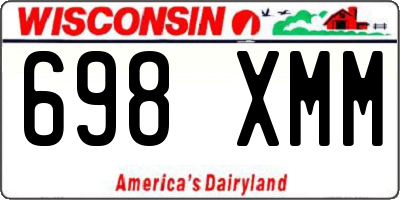 WI license plate 698XMM