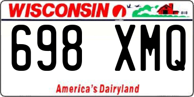 WI license plate 698XMQ