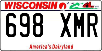 WI license plate 698XMR