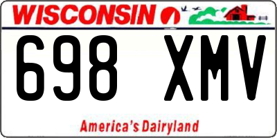 WI license plate 698XMV