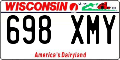 WI license plate 698XMY
