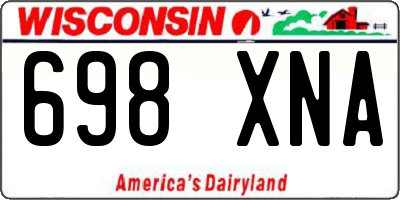 WI license plate 698XNA