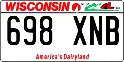 WI license plate 698XNB
