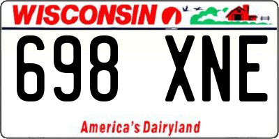 WI license plate 698XNE