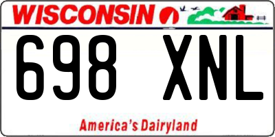 WI license plate 698XNL
