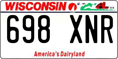 WI license plate 698XNR
