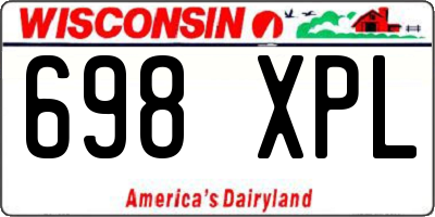 WI license plate 698XPL