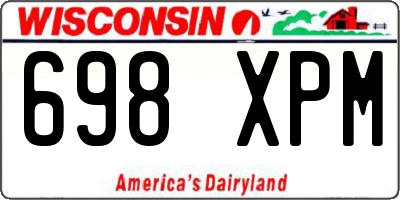 WI license plate 698XPM
