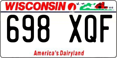 WI license plate 698XQF