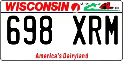 WI license plate 698XRM
