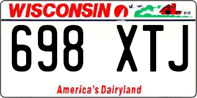 WI license plate 698XTJ