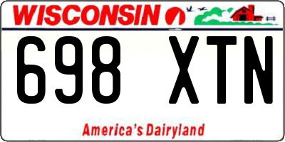 WI license plate 698XTN