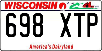 WI license plate 698XTP