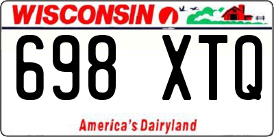 WI license plate 698XTQ