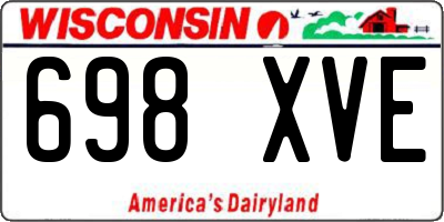 WI license plate 698XVE