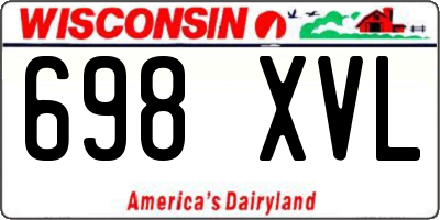 WI license plate 698XVL