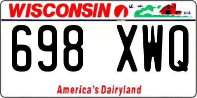 WI license plate 698XWQ