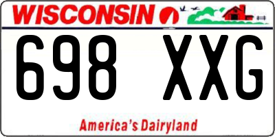 WI license plate 698XXG