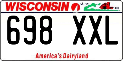 WI license plate 698XXL