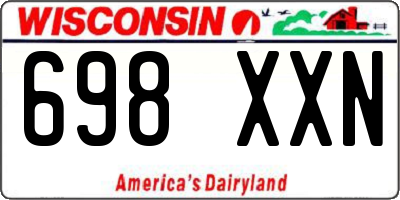 WI license plate 698XXN