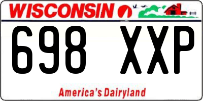 WI license plate 698XXP