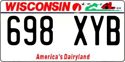 WI license plate 698XYB